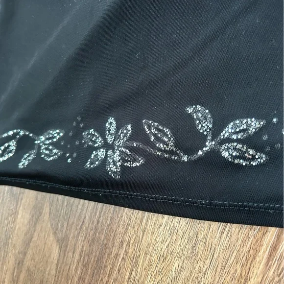 Y2K BYER TOO! Asymmetric Sparkly Midi Slip Dress Whimsigoth Fairy Grunge Sz L - Picture 11 of 15